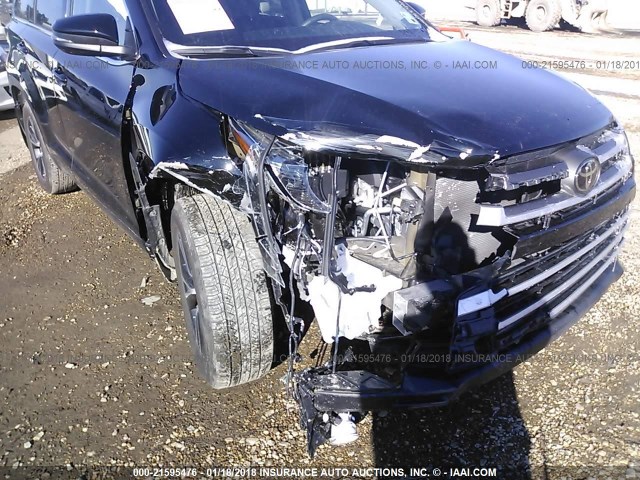 5TDZZRFH7HS232781 - 2017 TOYOTA HIGHLANDER LE/LE PLUS BLACK photo 6