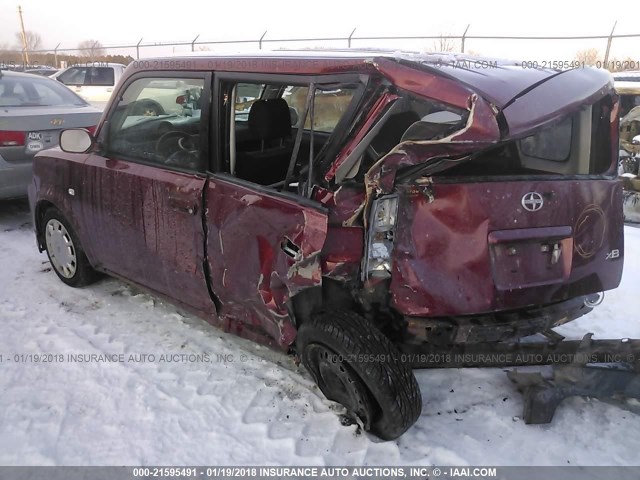 JTLKT334064088408 - 2006 TOYOTA SCION XB წითელი ფოტო 3