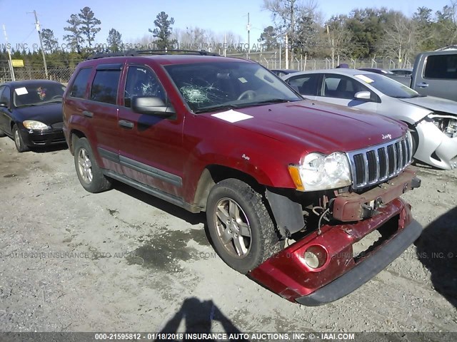 1J4GR48K26C155099 - 2006 JEEP GRAND CHEROKEE LAREDO/COLUMBIA/FREEDOM RED photo 1