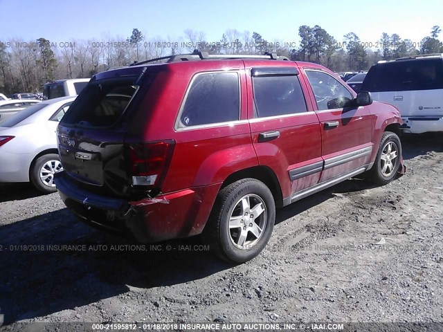 1J4GR48K26C155099 - 2006 JEEP GRAND CHEROKEE LAREDO/COLUMBIA/FREEDOM 红色 照片 4