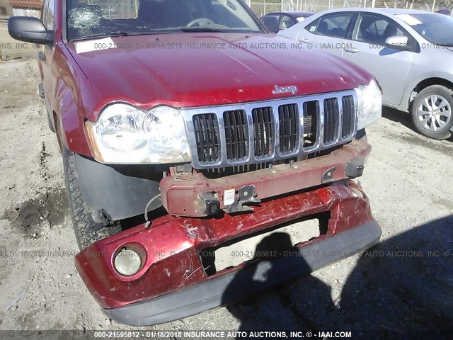 1J4GR48K26C155099 - 2006 JEEP GRAND CHEROKEE LAREDO/COLUMBIA/FREEDOM 红色 照片 6