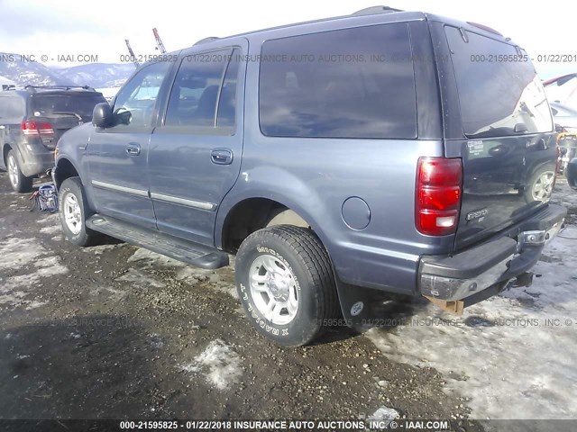 1FMFU16L62LA12656 - 2002 FORD EXPEDITION XLT ლურჯი ფოტო 3