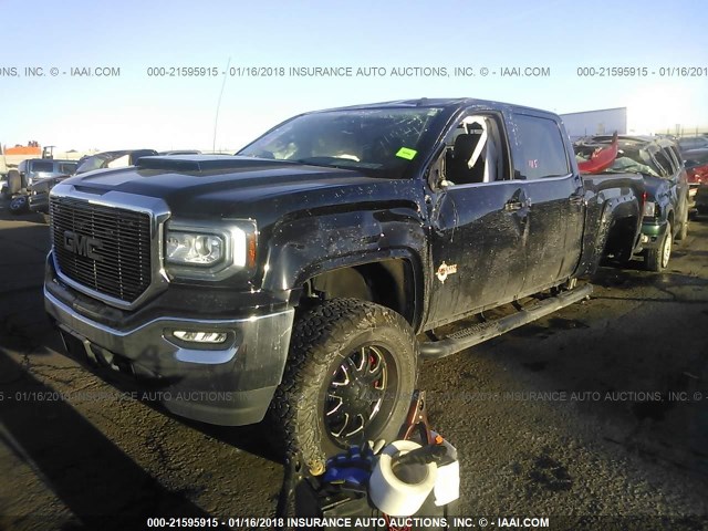 3GTU2MEC9GG311857 - 2016 GMC SIERRA K1500 SLE BLACK photo 2