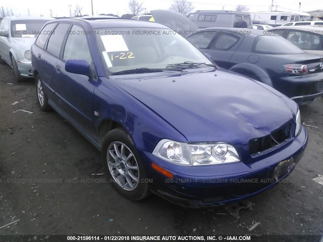 YV1VW27524F040224 - 2004 VOLVO V40 1.9T BLUE photo 1