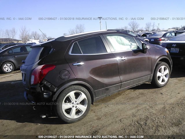 KL4CJASB7GB722122 - 2016 BUICK ENCORE BLACK photo 4