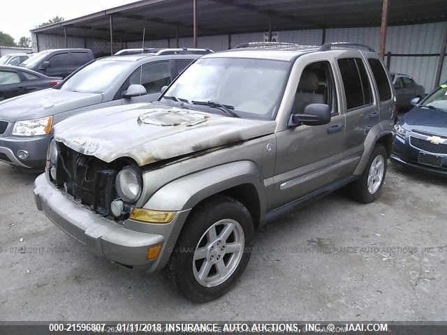 1J4GL58K65W606121 - 2005 JEEP LIBERTY LIMITED TAN photo 2