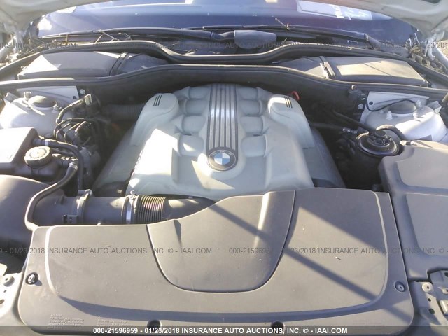 WBAGL63424DP71014 - 2004 BMW 745 I SILVER photo 10