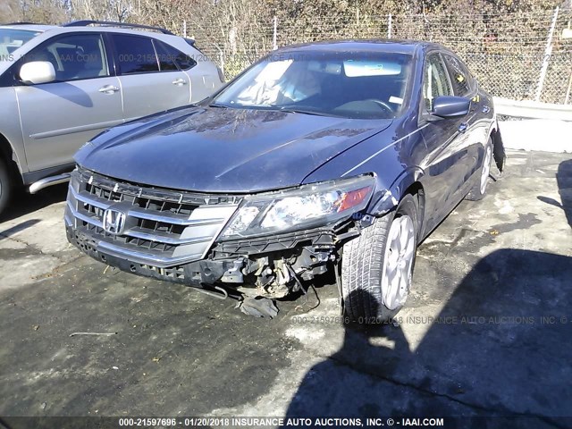 5J6TF2H59CL001409 - 2012 HONDA CROSSTOUR EXL ლურჯი ფოტო 2