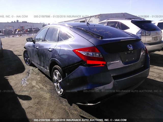 5J6TF2H59CL001409 - 2012 HONDA CROSSTOUR EXL ლურჯი ფოტო 3