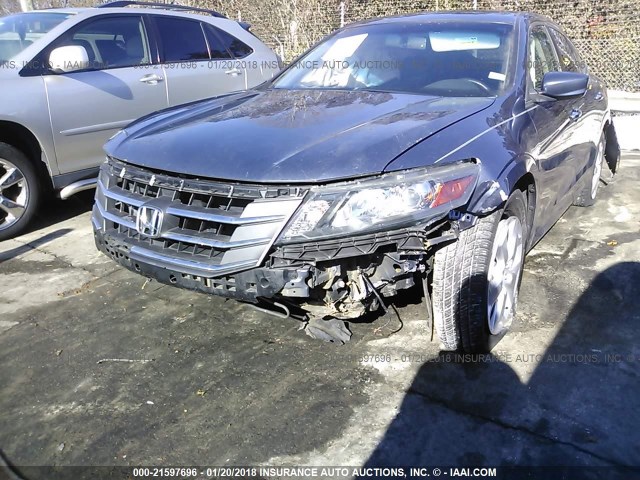 5J6TF2H59CL001409 - 2012 HONDA CROSSTOUR EXL ლურჯი ფოტო 6