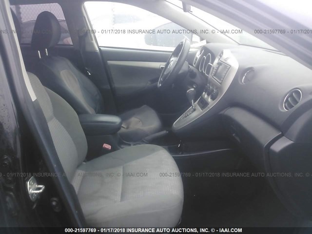 2T1GE40E39C002007 - 2009 TOYOTA COROLLA MATRIX XRS BLACK photo 5