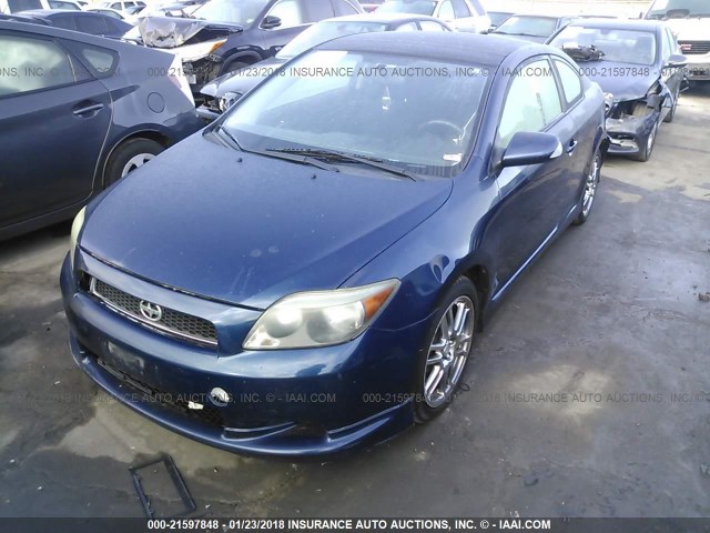 JTKDE167450005344 - 2005 TOYOTA SCION TC BLUE photo 2