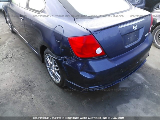 JTKDE167450005344 - 2005 TOYOTA SCION TC BLUE photo 6