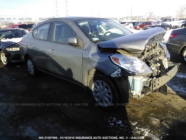 3N1CN7APXDL887346 - 2013 NISSAN VERSA S/S PLUS/SV/SL GRAY photo 1