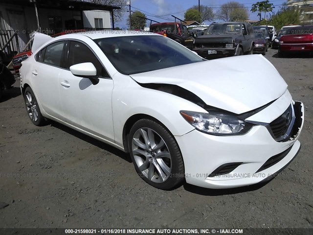 JM1GJ1V52E1107283 - 2014 MAZDA 6 TOURING WHITE photo 1