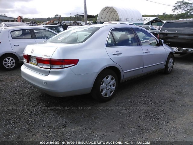 1HGCM56353A047069 - 2003 HONDA ACCORD LX SILVER photo 4