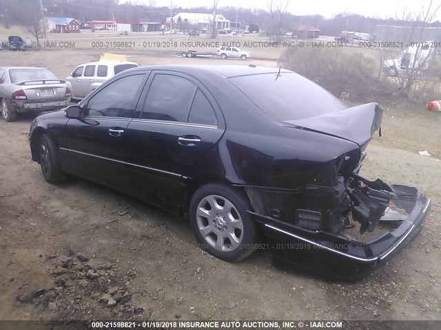 WDBRF54H06F826614 - 2006 MERCEDES-BENZ C GENERATION 2006 280 BLACK photo 3