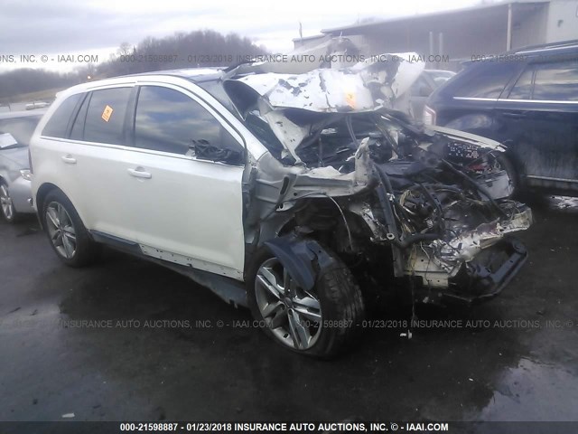 2FMDK4KCXBBB43268 - 2011 FORD EDGE LIMITED WHITE photo 1