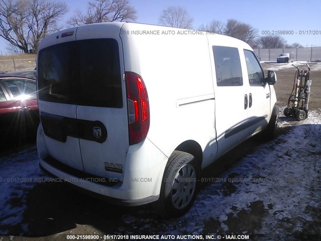 ZFBERFBT0G6C67738 - 2016 RAM PROMASTER CITY SLT WHITE photo 4