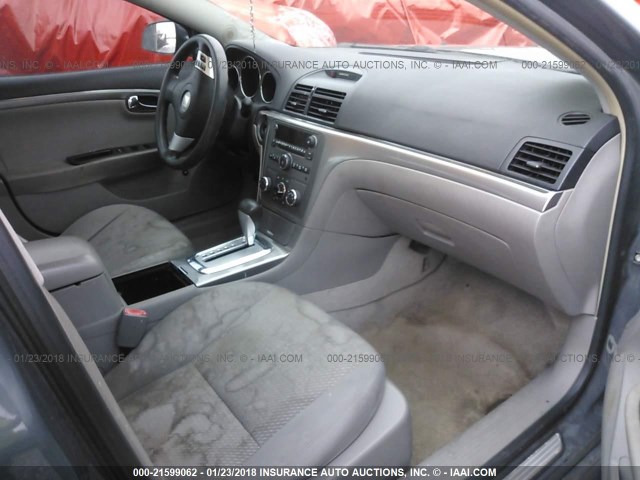 1G8ZS57B58F243215 - 2008 SATURN AURA XE GRAY photo 5