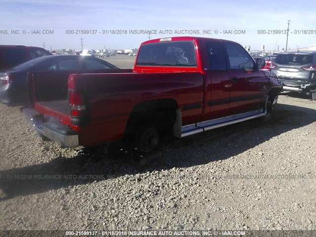 3B7KC2369XG112765 - 1999 DODGE RAM 2500 RED photo 4