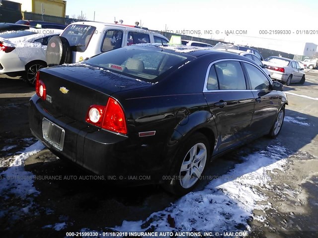 1G1ZB5EB1AF226483 - 2010 CHEVROLET MALIBU LS 黑色 照片 4