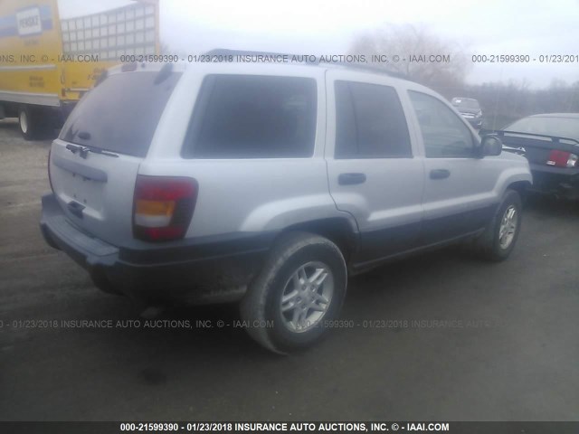 1J4GW48S54C117291 - 2004 JEEP GRAND CHEROKEE LAREDO/COLUMBIA/FREEDOM 灰色 照片 4