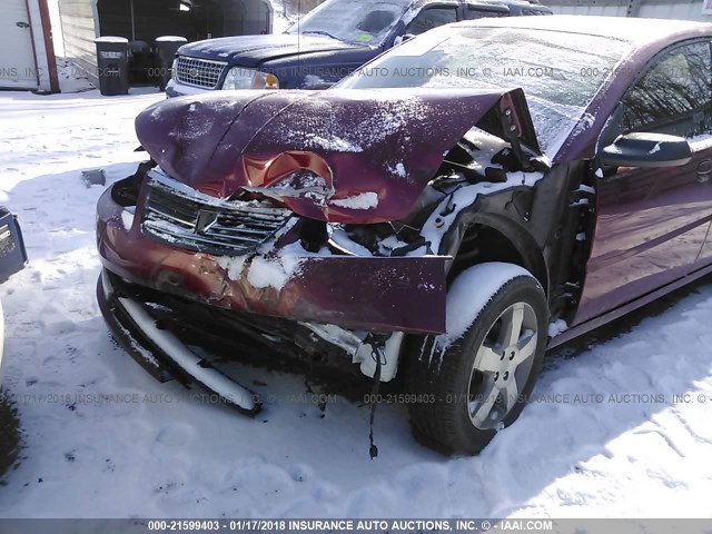 1G8AL55F57Z151986 - 2007 SATURN ION LEVEL 3 MAROON photo 6