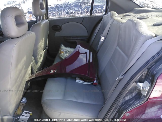 1G8AL55F57Z151986 - 2007 SATURN ION LEVEL 3 MAROON photo 8