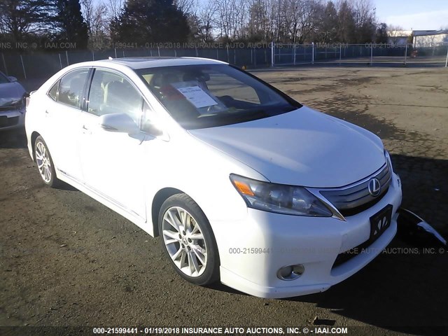 JTHBB1BA8A2014926 - 2010 LEXUS HS 250H WHITE photo 1