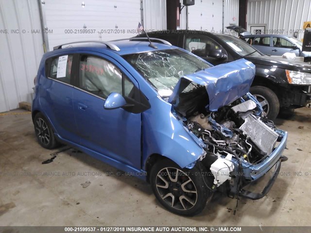 KL8CF6S95DC529077 - 2013 CHEVROLET SPARK 2LT BLUE photo 1