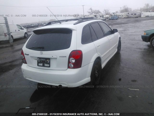 JM1BJ245221516719 - 2002 MAZDA PROTEGE PR5 白色 照片 4