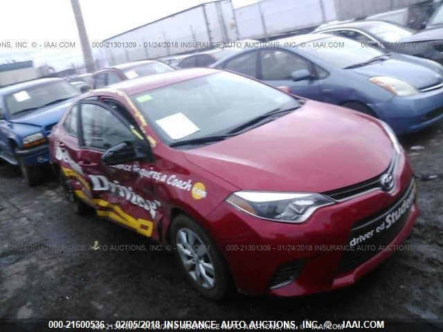 2T1BURHE1GC659173 - 2016 TOYOTA COROLLA L/LE/LE PLS/PRM/S/S PLS RED photo 6