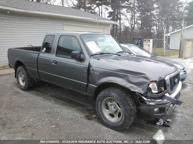 1FTZR15EX5PA22643 - 2005 FORD RANGER SUPER CAB GRAY photo 1