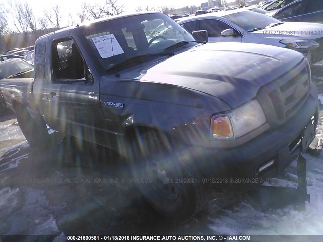 1FTYR14D57PA39079 - 2007 FORD RANGER SUPER CAB GRAY photo 1