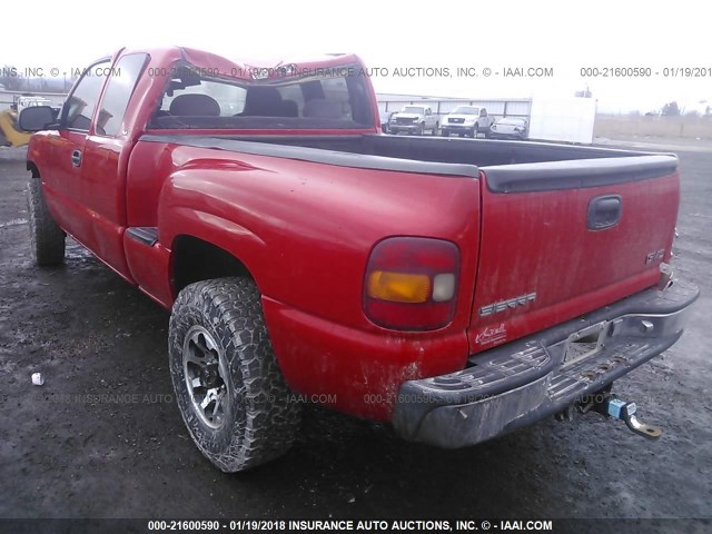 2GTEK19T9Y1201608 - 2000 GMC NEW SIERRA K1500 RED photo 3