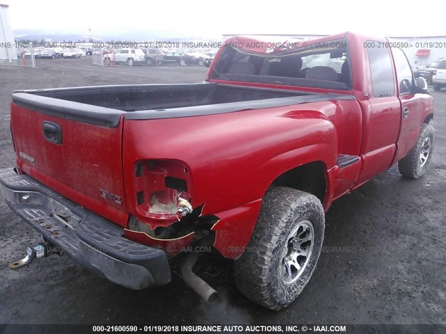 2GTEK19T9Y1201608 - 2000 GMC NEW SIERRA K1500 RED photo 4