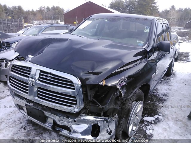 1C6RR7TT7FS711680 - 2015 RAM 1500 SLT BLACK photo 2