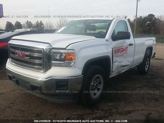 1GTN1TEC0FZ904068 - 2015 GMC SIERRA C1500 WHITE photo 2