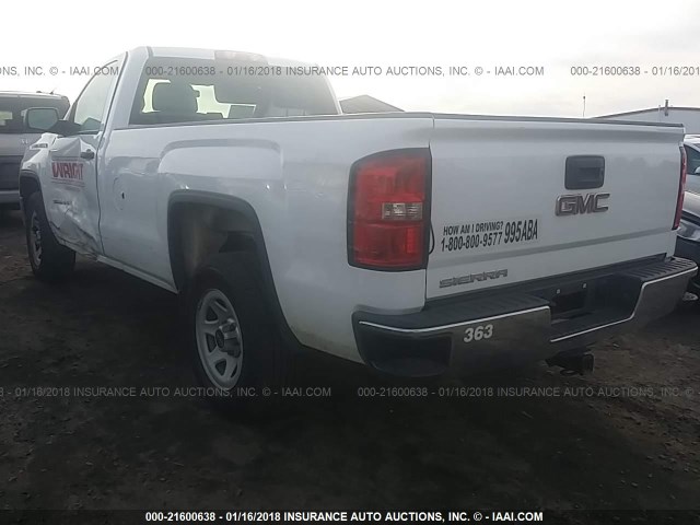 1GTN1TEC0FZ904068 - 2015 GMC SIERRA C1500 WHITE photo 3