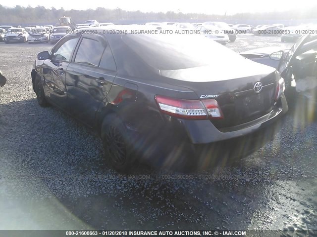 4T1BF3EK5AU019197 - 2010 TOYOTA CAMRY SE/LE/XLE BLACK photo 3