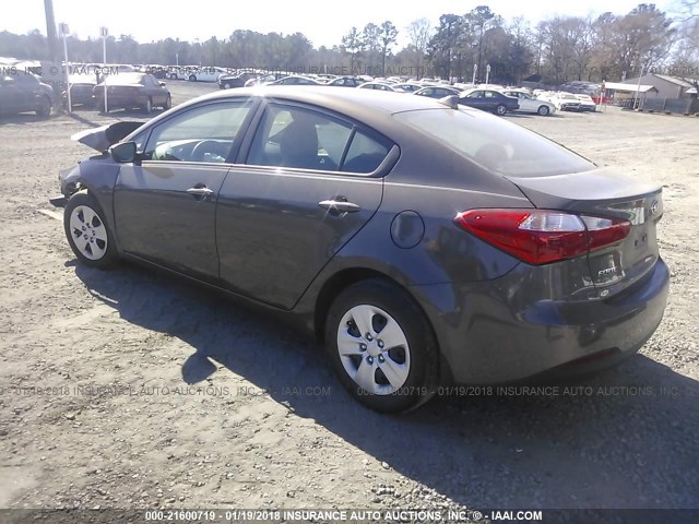 KNAFX4A67F5273316 - 2015 KIA FORTE LX BROWN photo 3