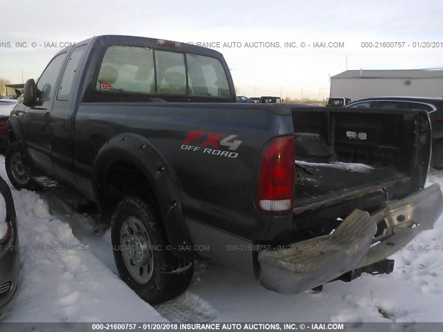 1FTSX21575EA12330 - 2005 FORD F250 SUPER DUTY BLUE photo 3