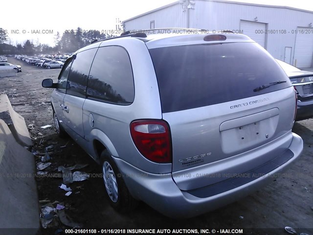 1B4GP34322B561062 - 2002 DODGE GRAND CARAVAN EL SILVER photo 3