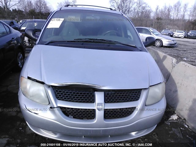 1B4GP34322B561062 - 2002 DODGE GRAND CARAVAN EL SILVER photo 6