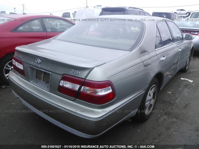 JNKBY31D6VM005075 - 1997 INFINITI Q45 T GOLD photo 4