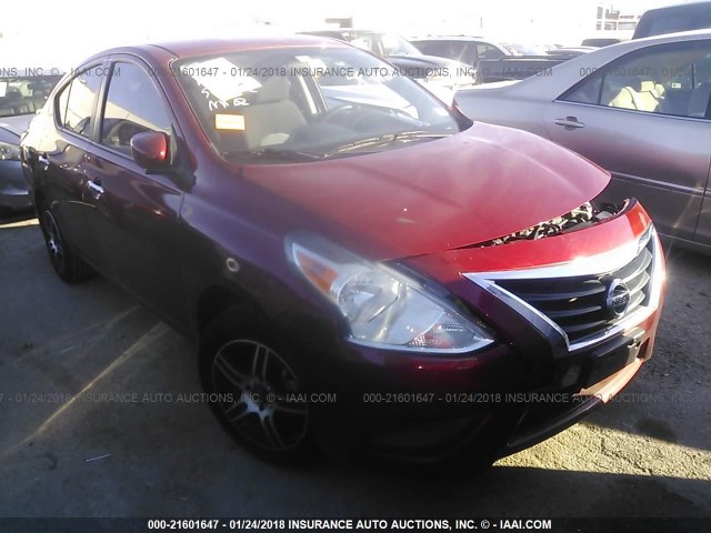 3N1CN7AP3HL900783 - 2017 NISSAN VERSA S/S PLUS/SV/SL RED photo 1