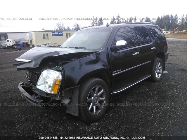 1GKUKEEF8AR112407 - 2010 GMC YUKON DENALI BLACK photo 2