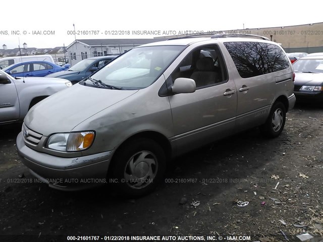 4T3ZF13C33U554523 - 2003 TOYOTA SIENNA LE/XLE TAN photo 2