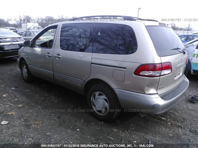 4T3ZF13C33U554523 - 2003 TOYOTA SIENNA LE/XLE TAN photo 3